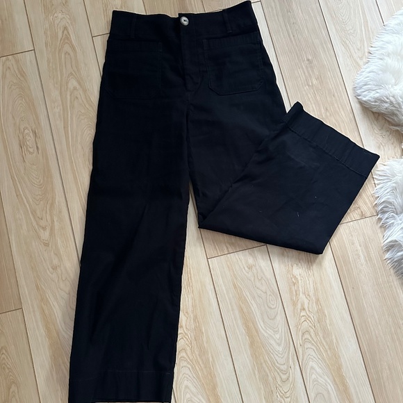 Mauve by Anthropologie The Colette Black Wide Leg Pants - Size 29 - Picture 1 of 5